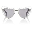 Saint Laurent Women's Sl 197 Loulou Sunglasses-silver