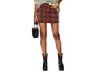 R13 Women's Plaid Denim High-rise Miniskirt