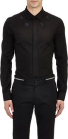 Givenchy Embroidered Poplin Shirt-colorless