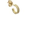 Finn Women's White-diamond Huggie Hoop Earring-gold