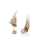Samuel Gassmann Paris Men's Feather & Mother-of-pearl Cufflinks - Gray