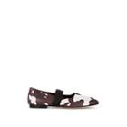 Burberry Women's Cow-print Leather Ballet Flats - Brown