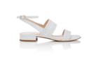 Barneys New York Women's Perforated Leather Double-band Sandals