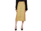 Balenciaga Women's Checked Wool Tweed Pencil Skirt
