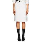 Prada Women's Tech-twill A-line Skirt-white