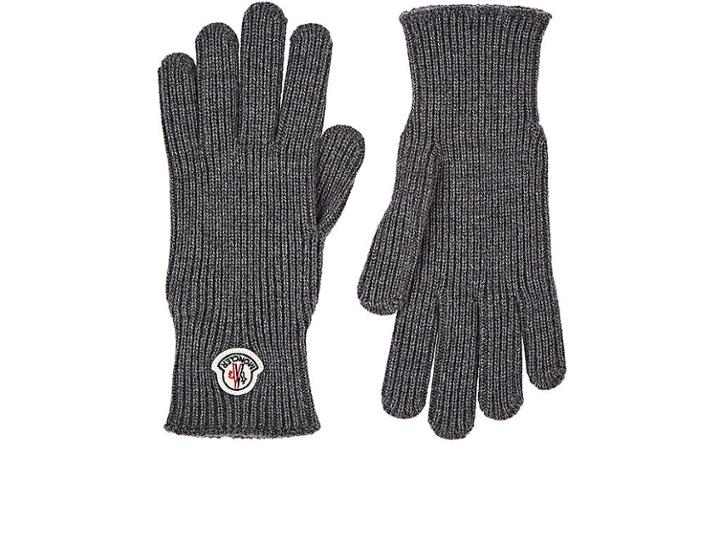 Moncler Men's Logo Wool Gloves