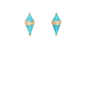 Sorellina Women's Pietra Stud Earrings - Turquoise