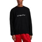 Givenchy Men's Logo-embroidered Wool Sweater - Black