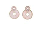 Retrouvai Women's Swivel Earrings-pink