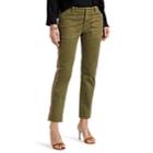 Nili Lotan Women's Jenna Cotton Twill Slim Pants - Uniform Green