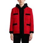 Gucci Men's Boucl Tweed Open-front Jacket - Red