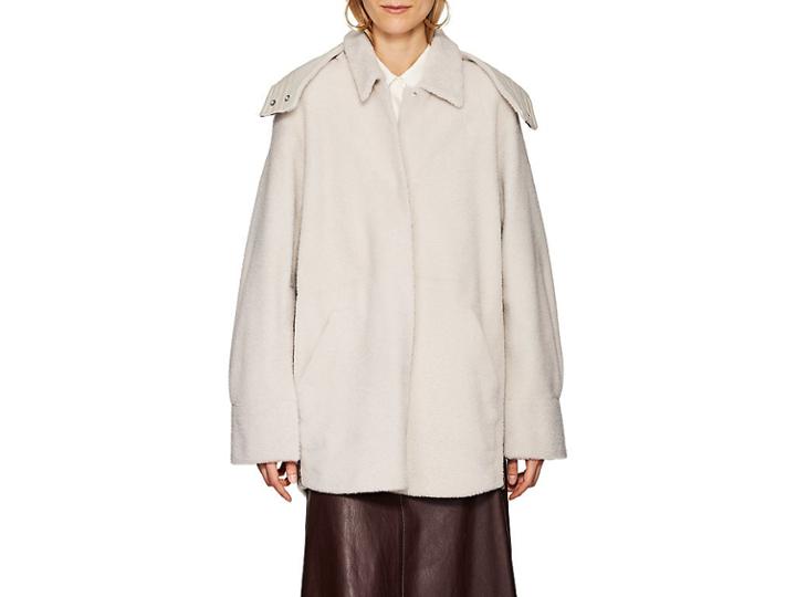 Boon The Shop Women's Reversible Striped-snap-side Shearling Coat