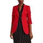 Victoria Beckham Women's Virgin Wool Twill One-button Blazer - Red