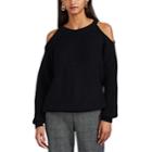 Iro Women's Lineisy Cold-shoulder Rib-knit Sweater - Black