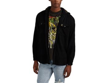 Madeworn Men's Snoop Dogg Cotton Hooded Shirt Jacket