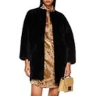 Barneys New York Women's Collarless Fur Jacket-black