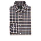 Fairfax Men's Plaid Cotton Poplin Dress Shirt - Navy