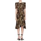 Isabel Marant Women's Ulia Leopard-print Velour Dress-fauve