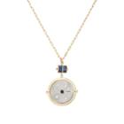 Retrouvai Women's Grandfather Compass Pendant Necklace - Blue