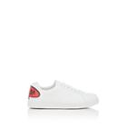 Prada Men's Logo-appliqu Leather Sneakers-white