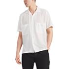 Cmmn Swdn Men's Dexter Gauze Button-front Short-sleeve Shirt - White