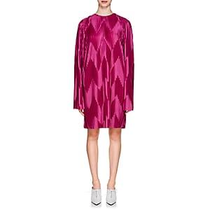 Givenchy Women's Zigzag Pliss Shift Dress - Fuschia