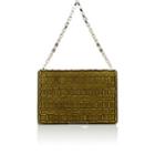 Tomasini Women's Square-detailed Shoulder Bag-bamboo Green