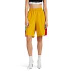 Koch Women's Colorblocked Tech-taffeta Track Shorts - Yellow