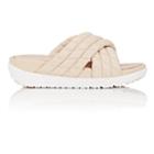 Fitflop Limited Edition Women's Quilted Leather Slide Sandals-beige, Tan
