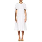 Brock Collection Women's Orsolina Ruched Cotton Poplin A-line Dress - 100-white