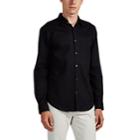 Theory Men's Brushed Cotton Twill Shirt - Navy