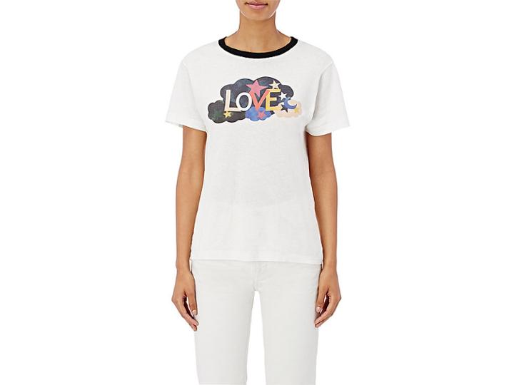 Saint Laurent Women's Love Graphic Ringer T-shirt