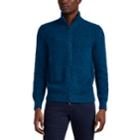 Loro Piana Men's Baby-cashmere Zip-front Sweater - Blue