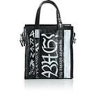 Balenciaga Women's Arena Leather Bazar Extra-small Shopper Tote Bag-black