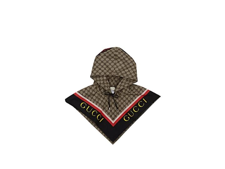 Gucci Men's Monkey-logo Tech-taffeta Hood