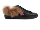 Gucci Women's New Ace Fur-lined Sneakers