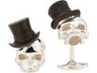 Deakin & Francis Men's Skull & Top Hat Cufflinks