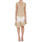 Derek Lam Women's Lace-appliqud Cotton Dress-beige, Tan