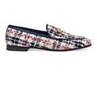 Gucci Women's Checked Tweed Loafers - White