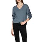 The Row Women's Maley Cashmere V-neck Sweater - Teal