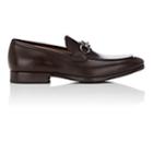 Salvatore Ferragamo Men's Benford Leather Loafers-brown