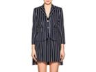 Thom Browne Women's Striped Wool-cotton Three-button Blazer