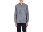 Lanvin Men's Checked Cotton Poplin Fitted Shirt