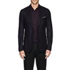 Isaia Men's Cortina Wool-blend Hopsack Two-button Sportcoat-purple