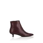 The Row Women's Coco Leather Ankle Boots-wine