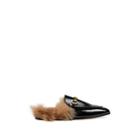 Gucci Women's Princetown Patent Leather Slippers - Black
