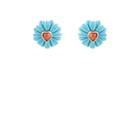 Brent Neale Women's Wildflower Stud Earrings - Turquoise