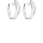 Agmes Women's Daphne Hoop Earrings-silver