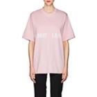 Helmut Lang Women's Logo Cotton T-shirt-pink