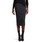 Rick Owens Women's Textured-crepe Fitted Short Pillar Skirt - Navy